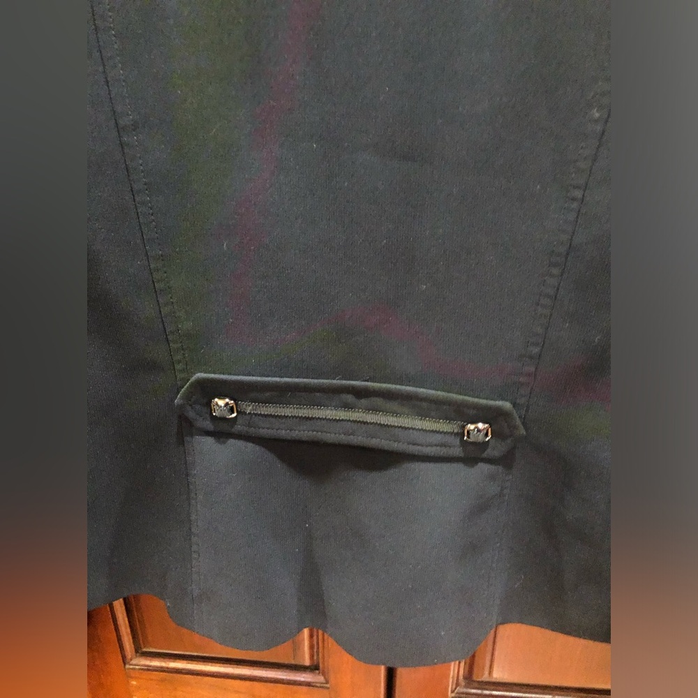 Tahari Black Military Blazer Jacket Mandarin Collar Toggle Career Workwear Sz 6 - Picture 12 of 13